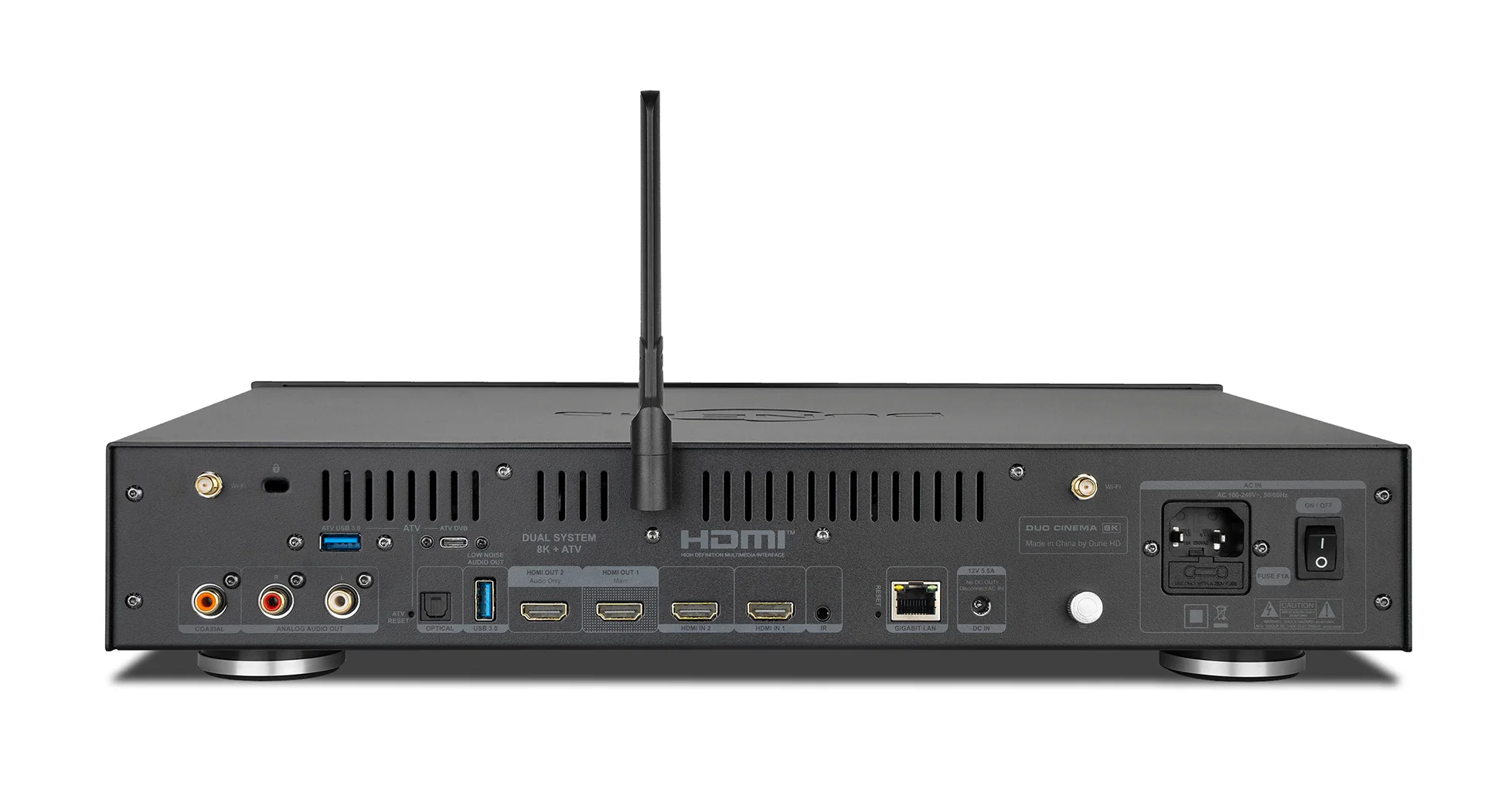 Dune HD Duo Cinema 8K back